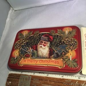 Santa design gift‎ tin for gift card or jewelry